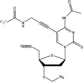 "5'-TBS-3'-azidomethyl PA dC(NHAc)
